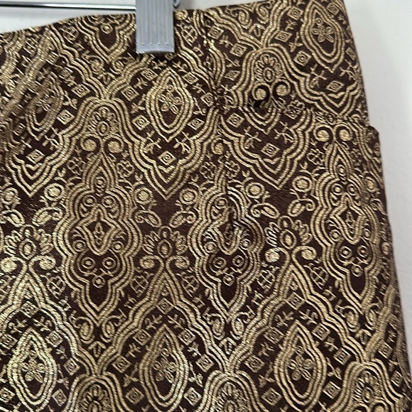 LouLou De La Falaise Pants Slacks Gold and Brown. New with Tags 22W. Lined - Picture 7 of 14